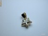 PANDANTIV PLACAT CU AUR ALB SI GALBEN DE 18 K