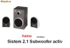 Boxe 400 W 2.1 subwoofer activ hama (Germany) NOI in cutie