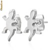 Cercei din inox 6 mm - soparla - cod 115