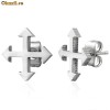 Cercei din inox 6 mm - Cruce - cod 130