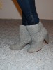 Botine/cizme gri deschis , model 2010
