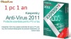 Kaspersky AntiVirus 2011  1 PC 2AN - ACTIVATION CODE
