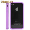 BUMPER SILICON IPHONE 4 4GPURPLE!HUSA TOC CARCASA!PROTECTIE MAXIMA