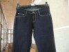 Blugi, Jeans, Pantaloni albastru-bleumarin, talie medie, NOI