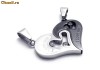 Pandantive inox indragostiti *GRATIS 2 snururi piele+2 lantisoare inox