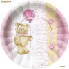 Set de 10 Farfurii  botez 23cm