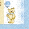 Set de 20 servetele Teddy Bear Blue