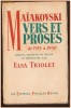 MAIAKOVSKI - Vers et proses de 1913 a 1930 (1952)
