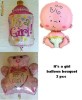 Buchet baloane botez  Fetita sau Baietel