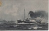 B23158 Flota Romaniei Vaporul Ciocan prima nava de razboi cu aburi