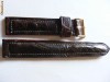 Curea ceas vintage din piele de aligator veritabila
