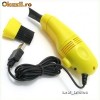 Mini aspirator USB cu LED pentru laptop, tastaturi PC- NOI