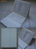 Husa alba PIELE pt Apple iPad / iPad 2 cu TASTATURA bluetooth wireless si stand / suport, Outlet IASI !!!