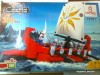jucarie joc lego cu romani, galera cu 5 luptatori, jocuri educative si distractive pentru copii