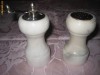 Set de condiment din marmura si metal