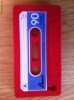 Carcasa / Husa / Bumper protectie iPhone 4G / 4GS silicon model CASETA AUDIO ROSIE !!!