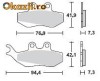 Placute de frana RMS pentru scutere