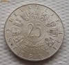 Austria - 25 schilling 1958 - 13 g. argint .800 - Carlauer v. Welsbach