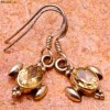 Cercei Argint .925 si Lemon Topaz Natural
