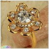 Inel umplut cu aur 18 k si Topaz