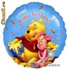 Balon folie metalizata WINNIE THE POOH HONEY BIRTHDAY cu snur rafie