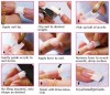Tipsuri Dual Form, refolosibile, gel uv, acril, acryl, sabloane constructie, transparente, sclipici, lipici, pila, unghii false, nail art, decor