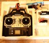 radiocomanda aeromodelism FUTABA 4EX-FM noua 4 canale digitale  cu accesorii
