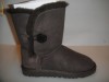 CIZME  UGG BUTTON  BRAWN (PIELE SI BLANITA NATURALA)