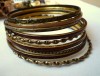 Set  9 BRATARI  metal auriu antichizat si alama maro INDIA