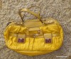 geanta piele galbena guess originala