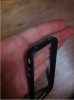 bumper iPhone 4 4g negru cu BUTOANE METALICE