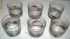 6 pahare de whisky din sticla suflata pictate manual
