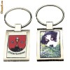 Breloc metalic personalizat cu 2 fete