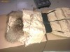 GEACA MONCLER BEIGE LUXURY PE COMANDA!  CU GULER DE VULPE, DE BLANA NATURALA!