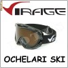 Ochelari VIRAGE, pentru ATV, moto, ski, snowboard, snowmobile, etc, rame negre, lentile duble sferice de culoare aramie