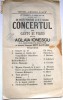 PLIANT VECHI , CONCERT DE piano si canto, dat de AGLAIA IONESCU, 1911, RARITATE!