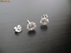 CERCEI ARGINT MODEL UNISEX ROTUND ZIRKONIU ALB 5MM