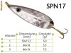 Lingurite oscilante Spn 17 Baracuda 5g/5.5g/7.5g