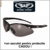 Ochelari de soare Fast Freddie - black, produsi de Global Vision - SUA ; Cadou : un saculet pentru protectie !