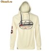 Hanorac Lee Cooper alb logo mare - cod 538153 marimea L