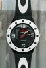 Ceas barbatesc ADIDAS, bratara silicon, negru +alb, quartz, nou - MODEL CASUAL!!!!