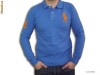 Tricou Ralph LAuren cu maneca lunga-albastru-/turcoaz/gri