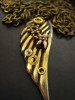 Colier steampunk (lant lung), medalion ARIPA (realizat din piese de ceas) Unicat