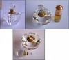 Sticluta pt parfum, cristal masiv + bronz + alama (6) + BONUS