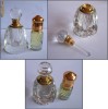 Sticluta pt parfum, cristal masiv + bronz + alama (7) + BONUS