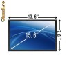 Ecran laptop 15.6 LED 1600*900 GLOSSY (Lucios) display panel N156O6-L02