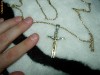 Lant +cruce aur 18k