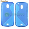 husa albastra telefon Galaxy Nexus  Blus S-Shape Samsung Galaxy Nexus Google i9250