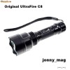 Lanterna Originala UltraFire C8 cu Led CREE Q5 Original (Geam din Sticla/Reflector Aluminiu)