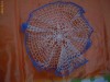Macrame diametrul 18 cm. cu margine bleu